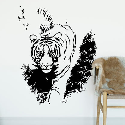 Tiger Prowling Wall Decal Sticker. #627
