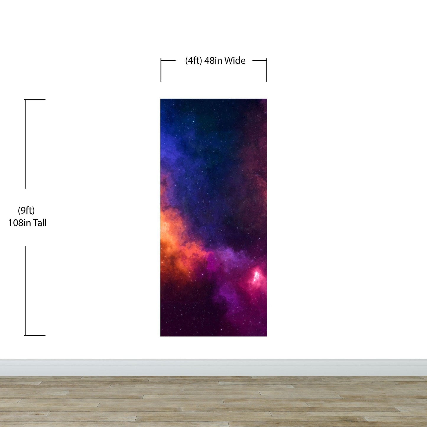Space Galaxy Nebula Wall Mural Peel and Sticker Wallpaper. #6295