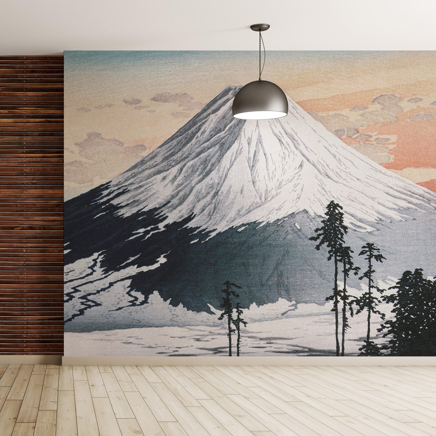 Mount Fuji - Katsuyama Neighborhood by Hiroaki Takahashi Artwork Wall Mural Print. #6311