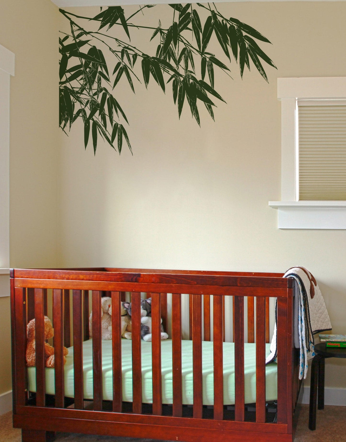 Chinese Bamboo Foliage Leaves Vinyl Wall Decal. #6313
