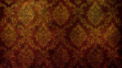 Damask Grunge Vintage Dark Pattern Wall Mural Peel and Stick Wallpaper. #6316