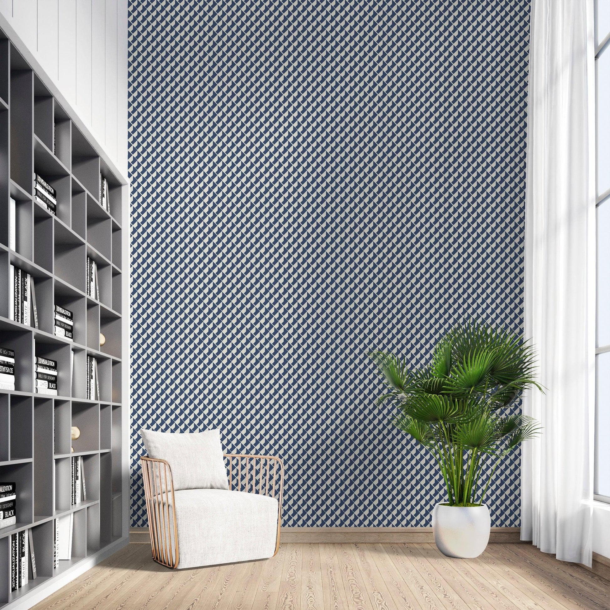 Geometric Dice Peel and Stick Wallpaper