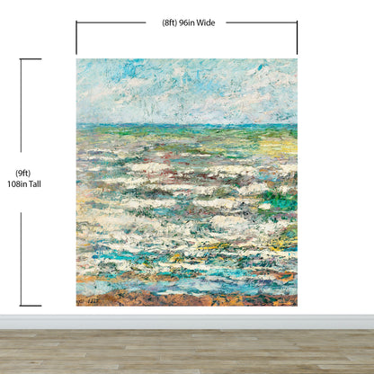 The Sea Painting from 1887 by Jan Toorop. Wall Mural / Peel and Stick Wallpaper. #6334