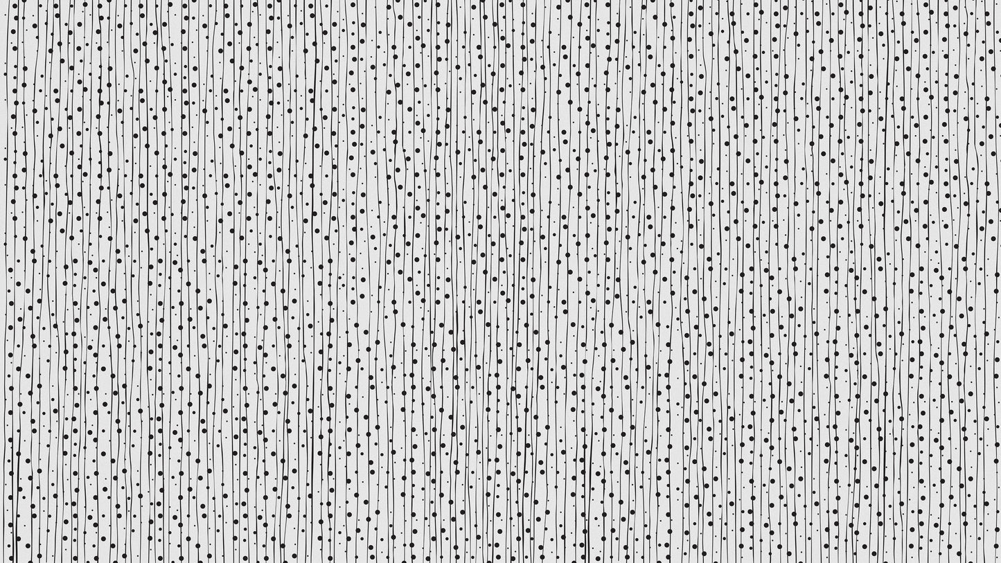 Stylish Hand-drawn Thin Vertical Lines and Dots Wall Mural Pattern. Peel and Stick Wallpaper. #6346