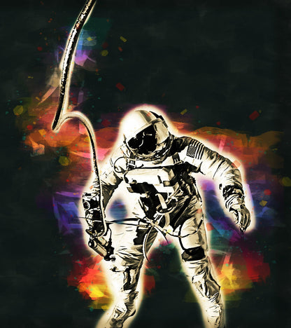 Astronaut Flowing in Space Wall Mural. NASA photo of Astronaut Edward H. White II in space. Peel and Stick Wallpaper. #6359