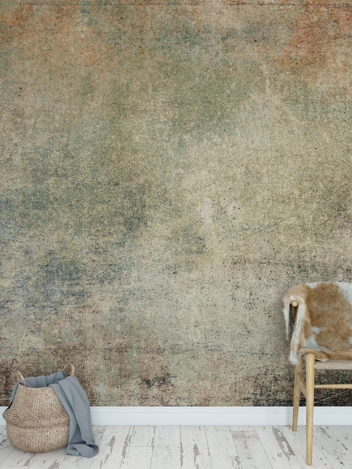 Rustic Concrete Wallpaper Wall Decor. Modern Minimalistic Self Adhesive Peel and Stick Wall Mural. #6367