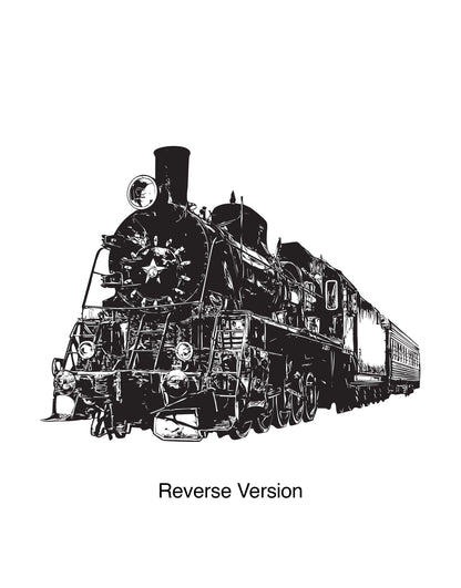 Vintage Steam Engine Train Wall Decal. #6375