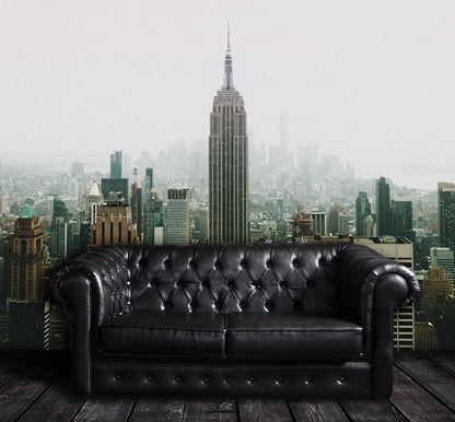 Empire State Building NYC Wall Mural. New York City Skyscrapers Peel and Stick Wallpaper. #6407