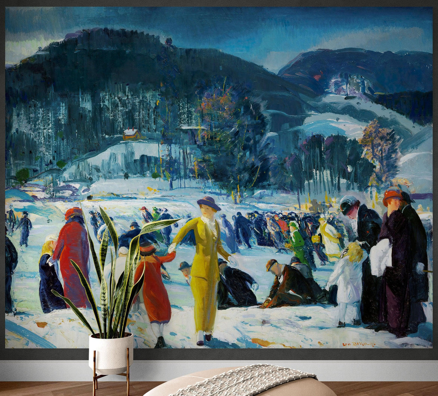 Love of Winter Famous Painting Wall Mural. Painting by George Wesley Bellows. #6419