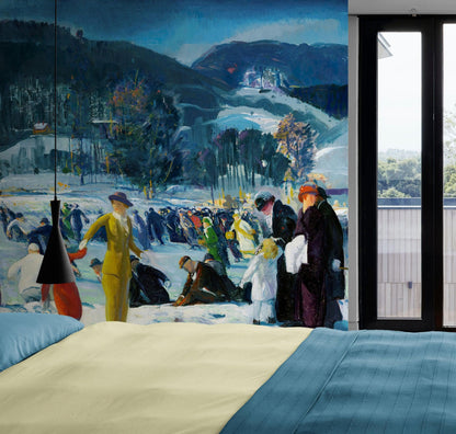 Love of Winter Famous Painting Wall Mural. Painting by George Wesley Bellows. #6419