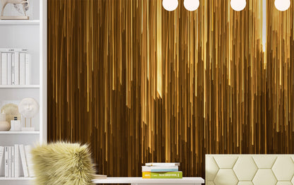 Vertical Streaks of Light Wall Mural. Abstract Glowing Vertical Lines Wallpaper. #6425