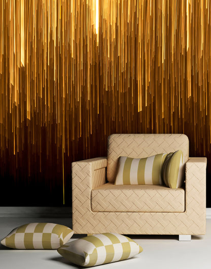 Vertical Streaks of Light Wall Mural. Abstract Glowing Vertical Lines Wallpaper. #6425