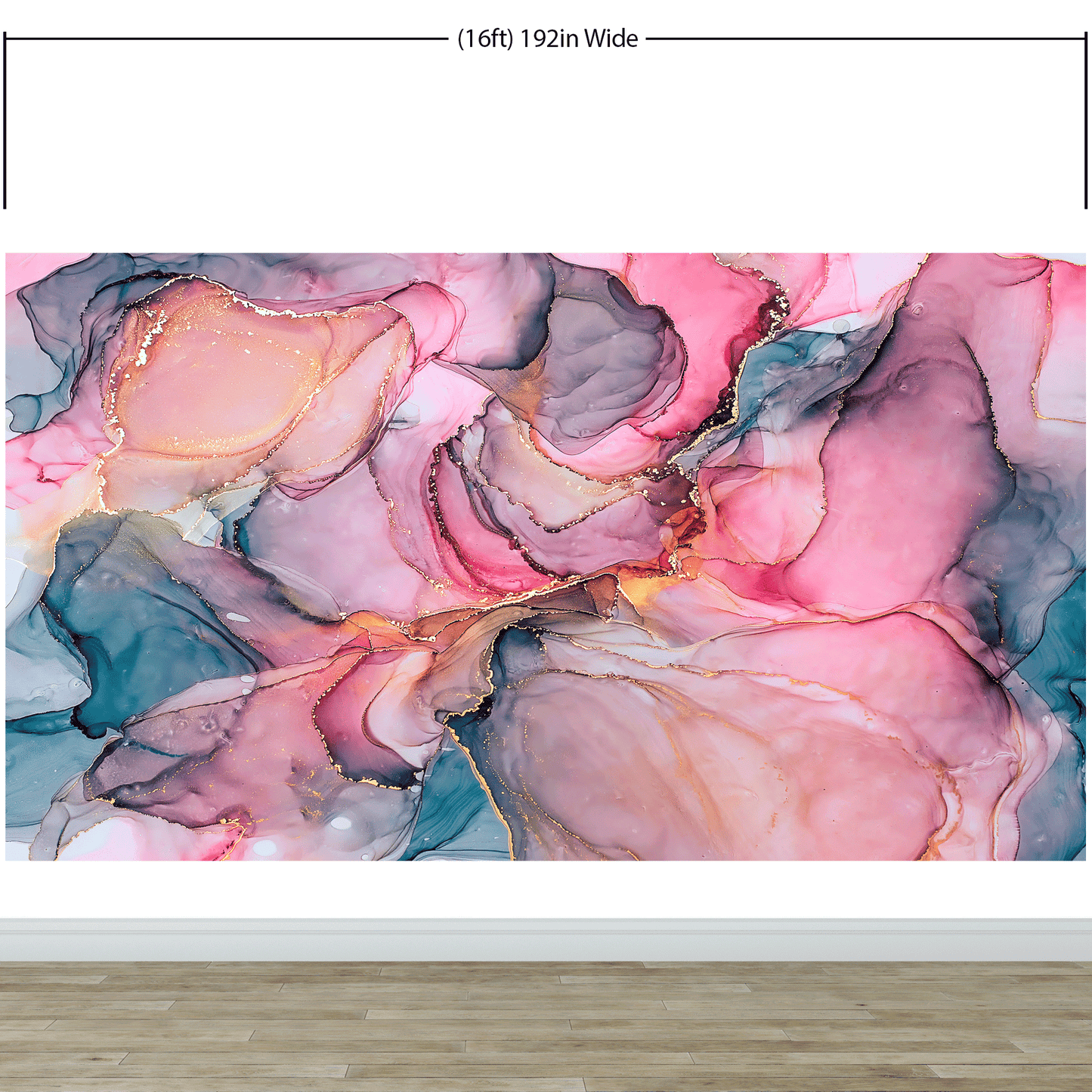 Abstract Alcohol Ink Pattern Wall Mural. Agate Design. Removable Peel and Stick Wallpaper. #6461