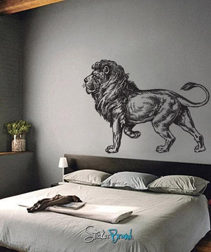 Lion Wall Decal Sticker. Safari Theme Decor.  #650