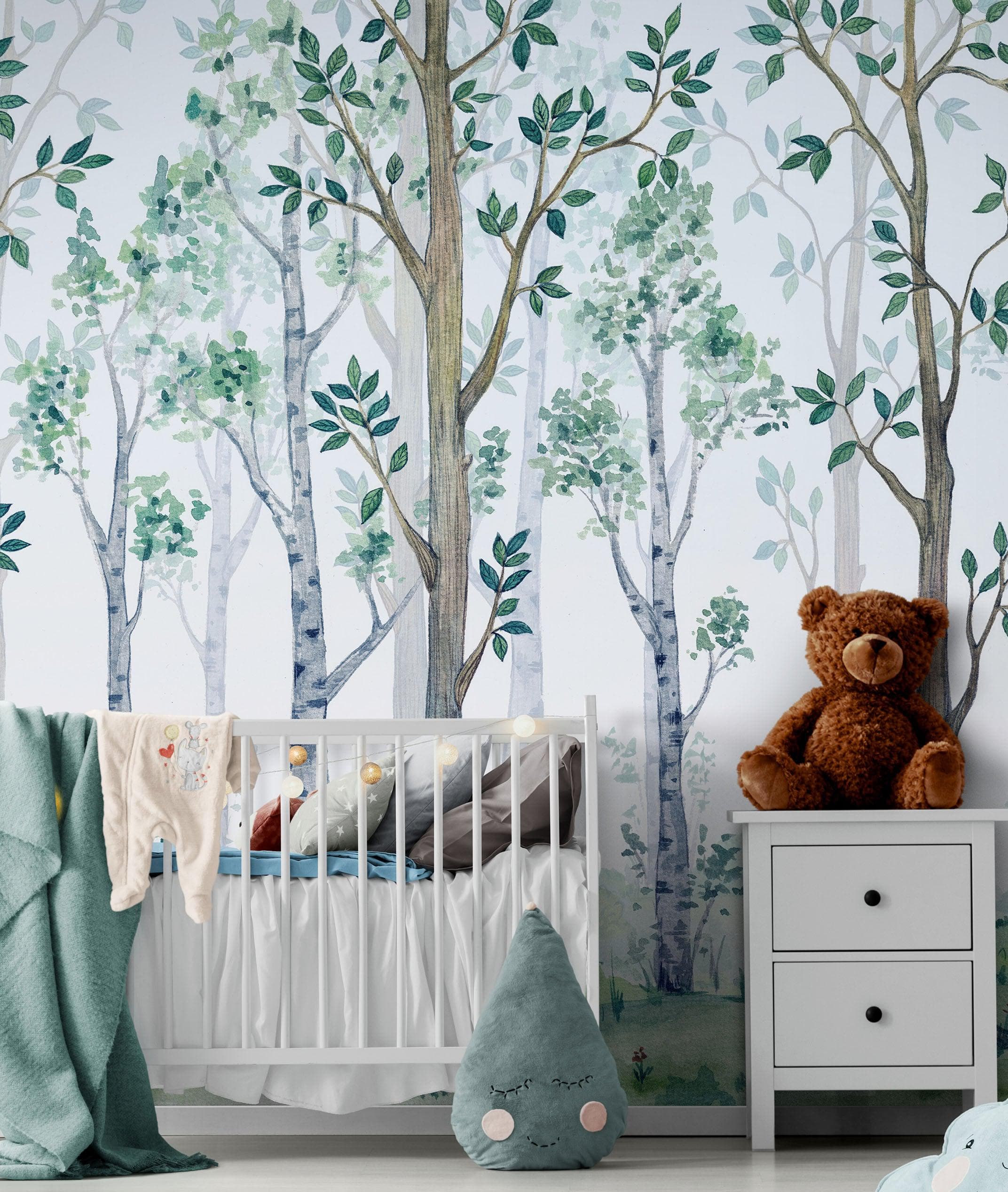 Nursery Forest Wallpaper Design Ideas