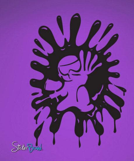 Vinyl Wall Decal Sticker Paintball Wall Splat #660