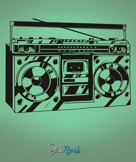 Vinyl Wall Decal Sticker Boombox Radio #681