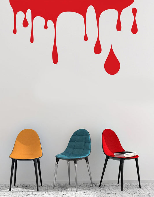 Paint Dripping Wall Decal. Slim Wall Decal. Perfect for Kid's room. #695