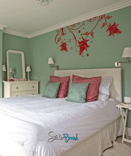 Vinyl Wall Decal Sticker Flower from Ceiling #717