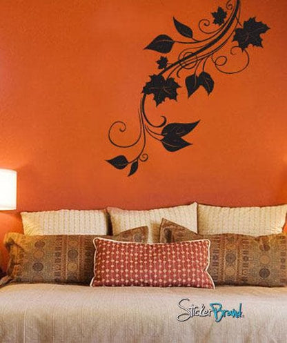 Autumn Leaves Hanging Vinyl Wall Decal Sticker. #720