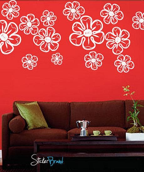 Vinyl Wall Decal Sticker Flower Petals Set #735