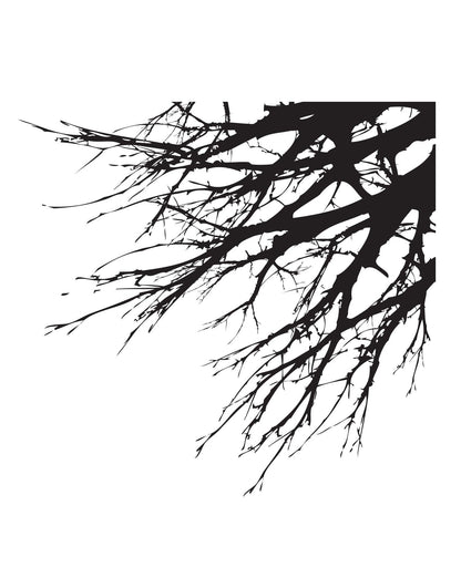 Tree Branches Overhanging off Wall. Wall decal. #760