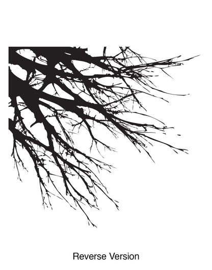 Tree Branches Overhanging off Wall. Wall decal. #760