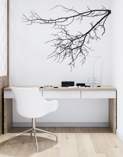 Hanging Bare Tree Branches Vinyl Wall Decal Sticker. #763