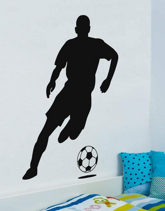 Soccer Player Wall Decal Sticker. Footballer Wall Decal. #770