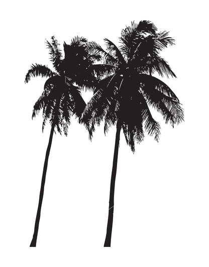 Tropical Palm Trees Wall Decal. #802