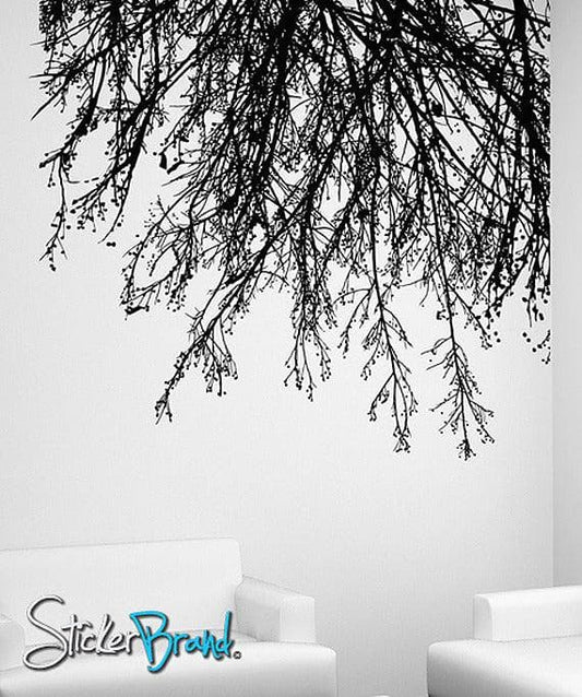 Vinyl Wall Decal Sticker Tree Branches Hanging Down #804