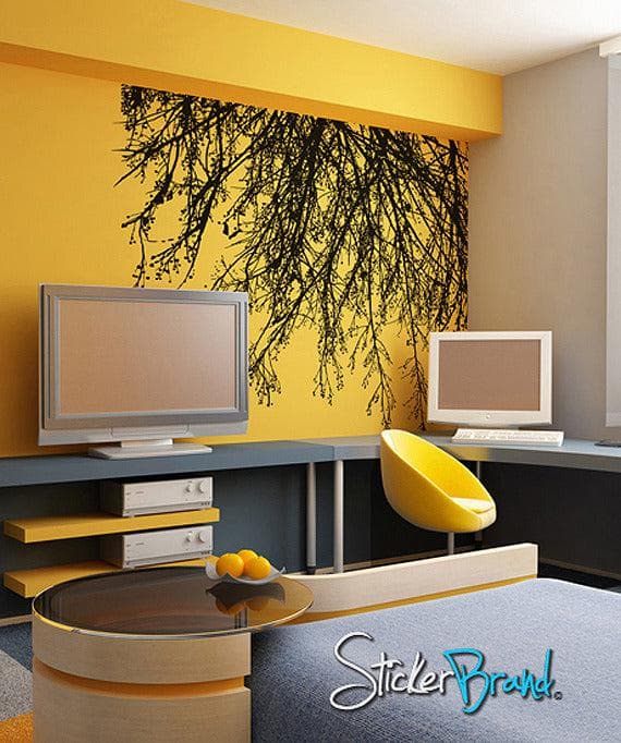 Vinyl Wall Decal Sticker Tree Branches Hanging Down #804