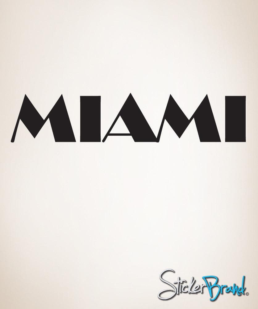 Miami Vice Style Miami Wall Decal. #872