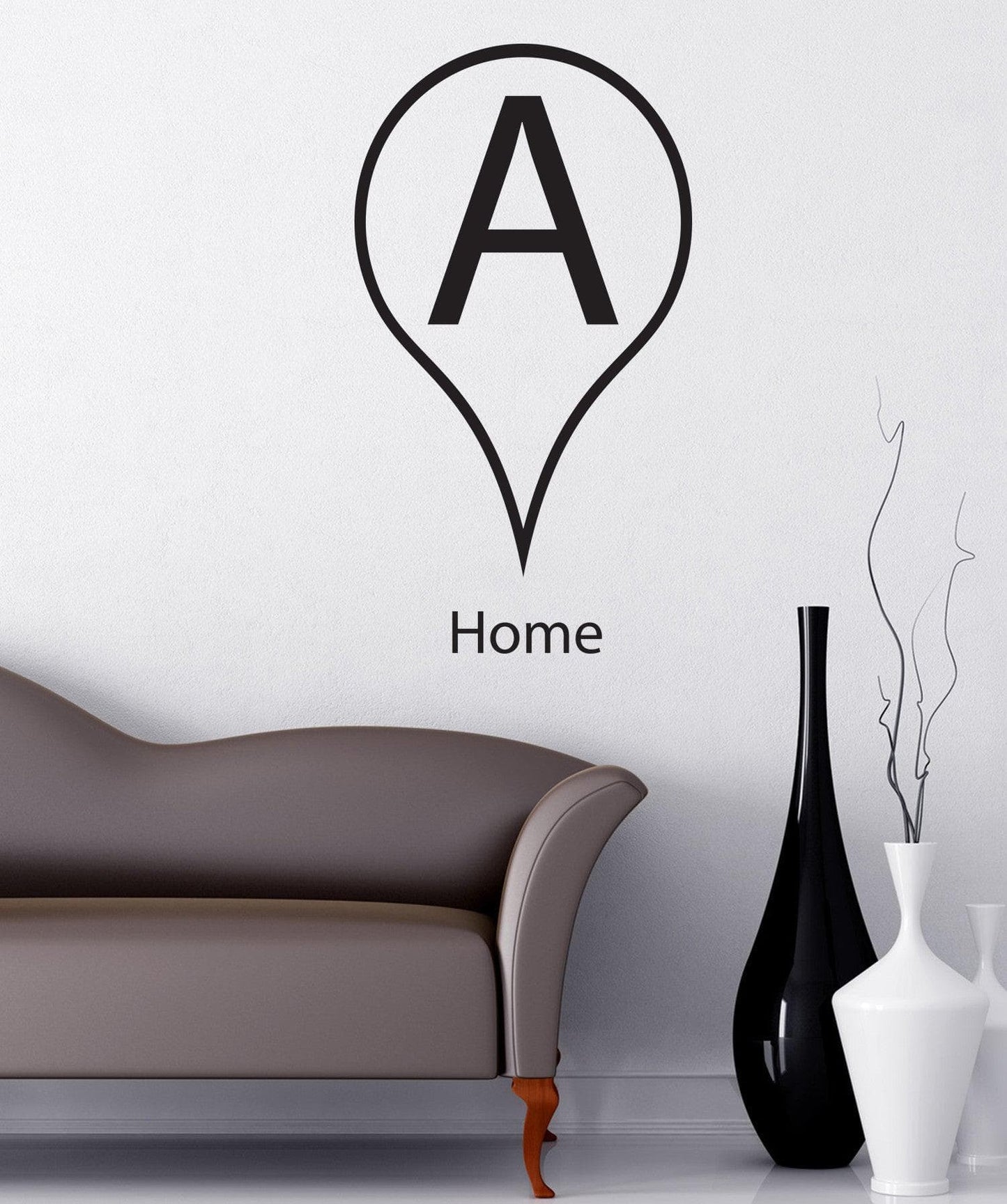Vinyl Wall Decal Sticker Drop Pin location for Home #884