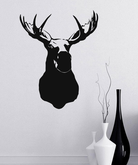 Vinyl Wall Decal Sticker Moosehead on Wall item #890