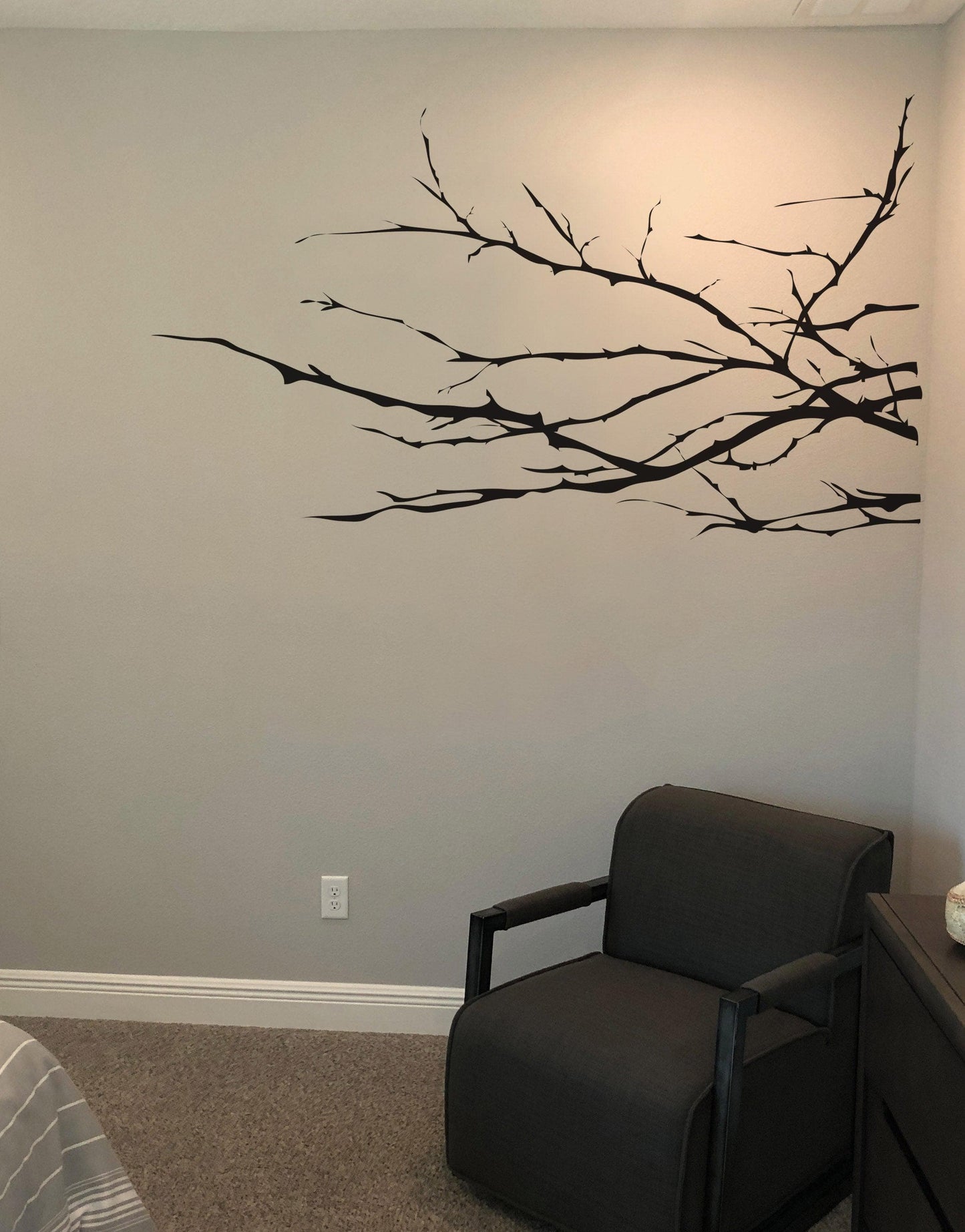 Knobby Plant Tree Branches Vinyl Wall Decal Sticker. #AC143