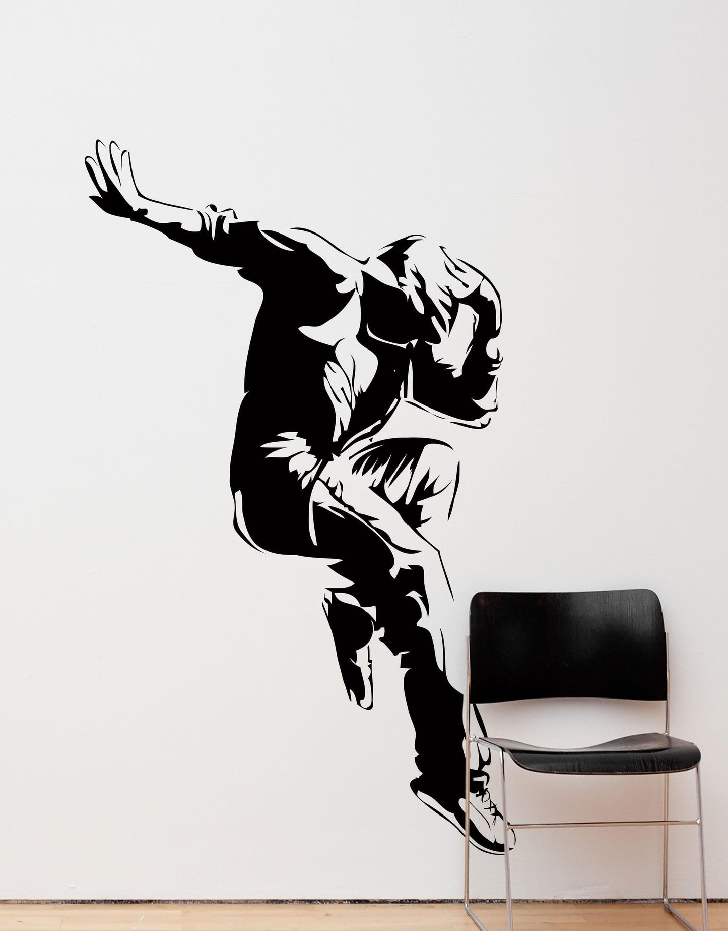 Break Dance Wall Decal Sticker. HipHop Theme, Dancer Dancing, Dance Studio Theme Decor. #AC174