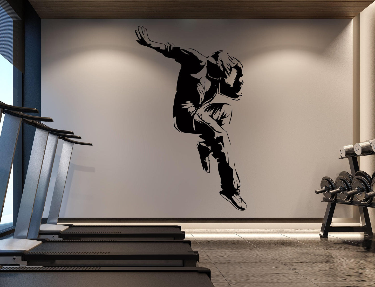 Break Dance Wall Decal Sticker. HipHop Theme, Dancer Dancing, Dance Studio Theme Decor. #AC174