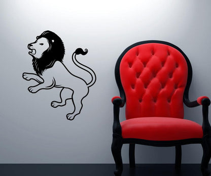 Vinyl Wall Decal Sticker Lion Profile #OS_MB455