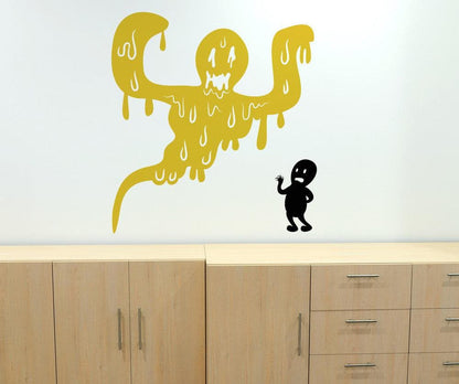 Drippy Ghost Vinyl Wall Decal Sticker. #OS_MB415