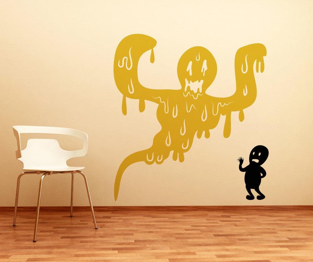 Drippy Ghost Vinyl Wall Decal Sticker. #OS_MB415
