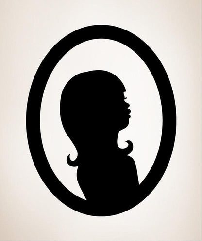 Vinyl Wall Decal Sticker Lady Mirror Reflection #OS_MB296