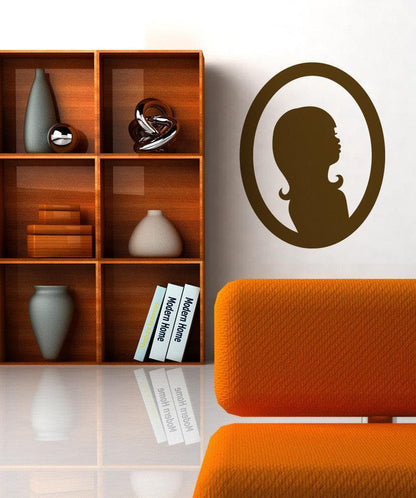 Vinyl Wall Decal Sticker Lady Mirror Reflection #OS_MB296