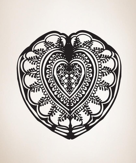 Vinyl Wall Decal Sticker Heart Design #OS_MB247