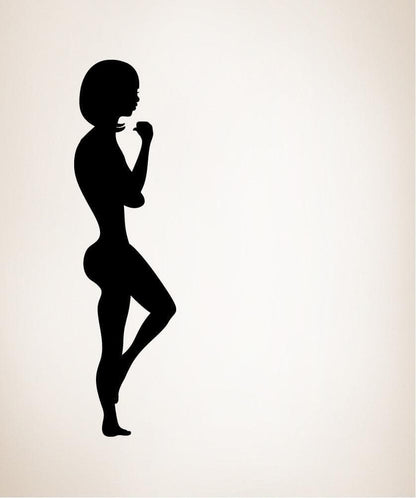 Vinyl Wall Decal Sticker Lady Silhouette #OS_MB298