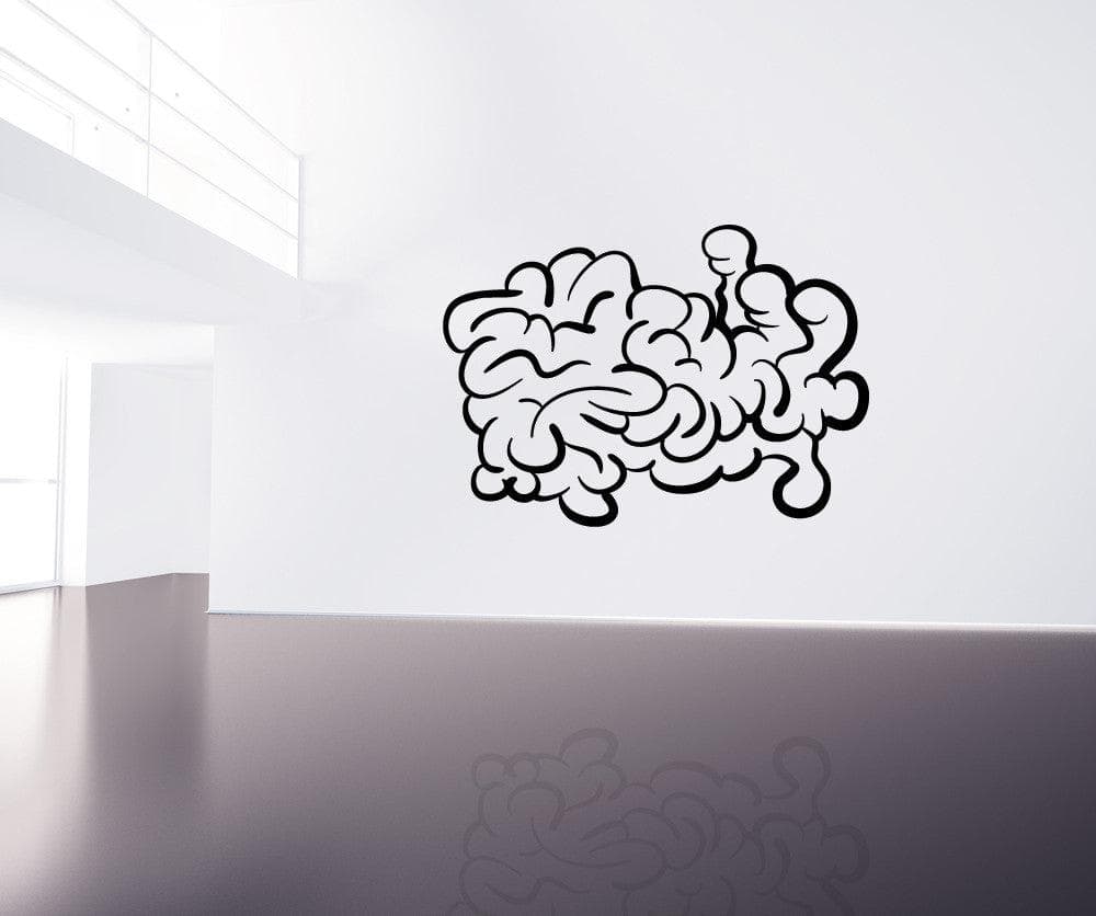 Vinyl Wall Decal Sticker Abstract Brain #OS_MB458