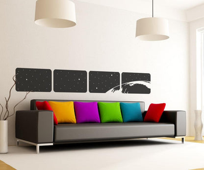 Vinyl Wall Decal Sticker Space from shuttle window # OS_MB104