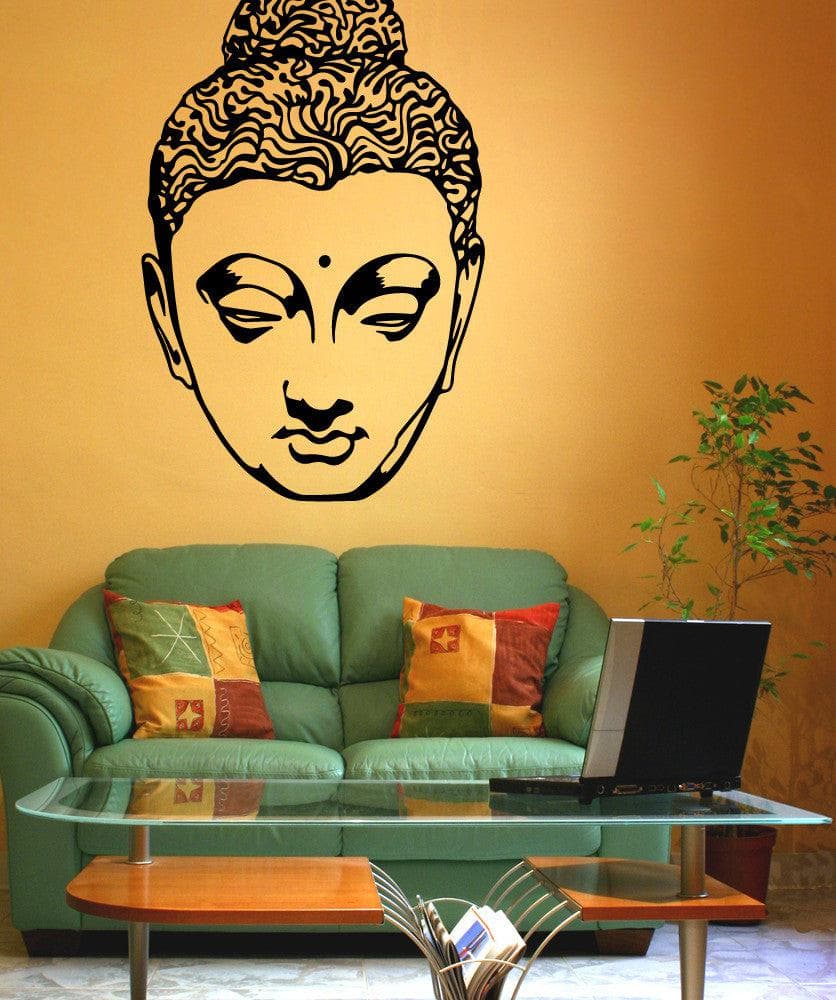 Vinyl Wall Decal Sticker Hindu Head Statue #OS_MB518