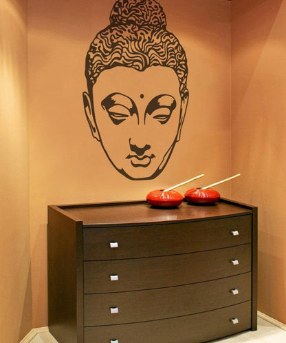 Vinyl Wall Decal Sticker Hindu Head Statue #OS_MB518