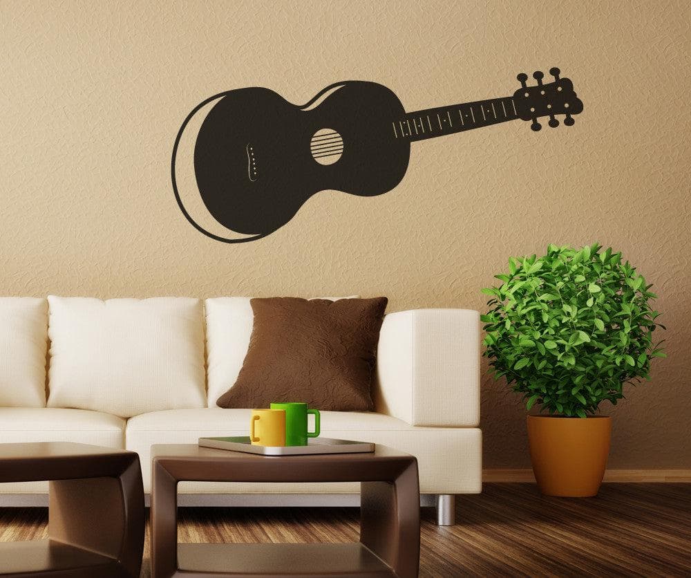 Vinyl Wall Decal Sticker Acoustic Guitar #OS_MB339